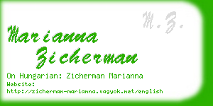 marianna zicherman business card